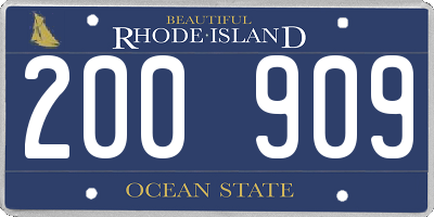 RI license plate 200909