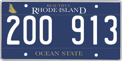 RI license plate 200913