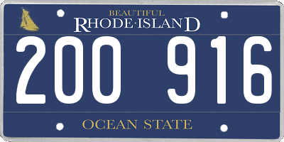 RI license plate 200916