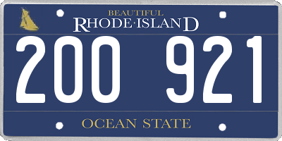 RI license plate 200921