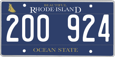 RI license plate 200924