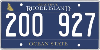 RI license plate 200927
