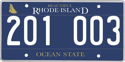 RI license plate 201003