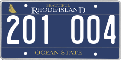 RI license plate 201004