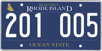 RI license plate 201005