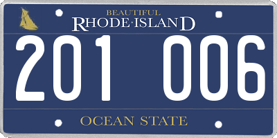 RI license plate 201006