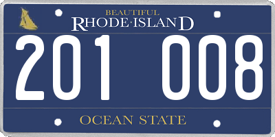 RI license plate 201008