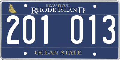 RI license plate 201013