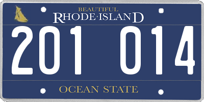 RI license plate 201014