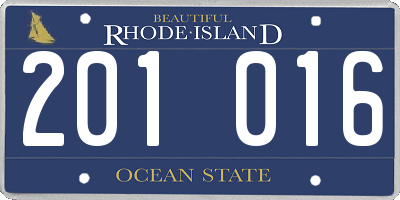 RI license plate 201016