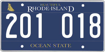 RI license plate 201018