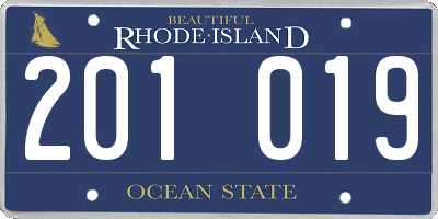 RI license plate 201019