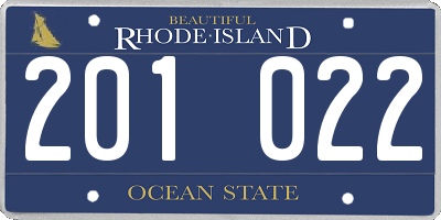 RI license plate 201022
