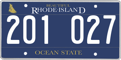 RI license plate 201027
