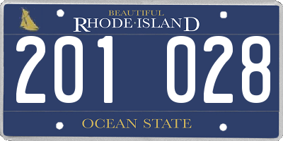 RI license plate 201028