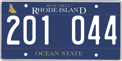 RI license plate 201044