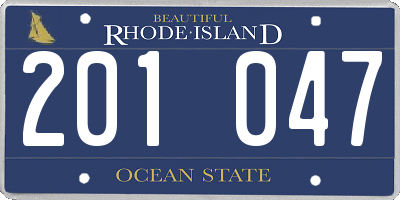RI license plate 201047
