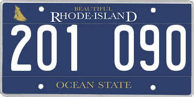 RI license plate 201090