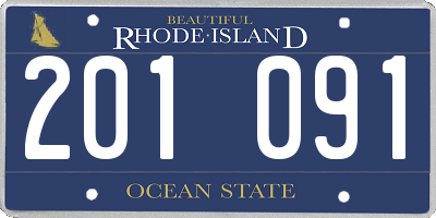 RI license plate 201091