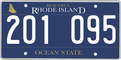 RI license plate 201095