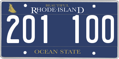 RI license plate 201100