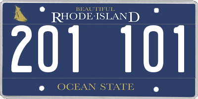 RI license plate 201101