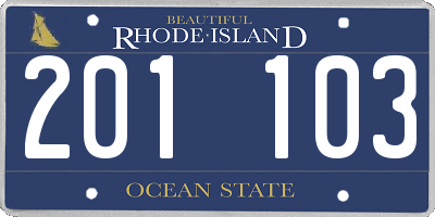 RI license plate 201103