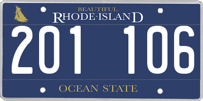 RI license plate 201106