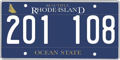 RI license plate 201108