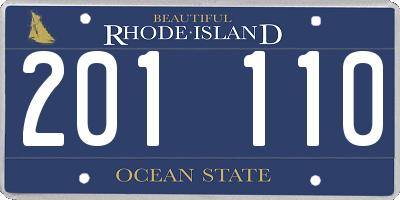 RI license plate 201110