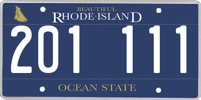 RI license plate 201111