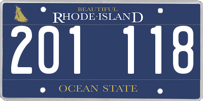 RI license plate 201118