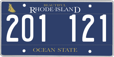 RI license plate 201121