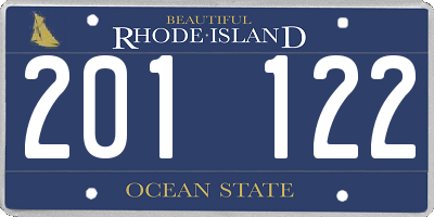 RI license plate 201122