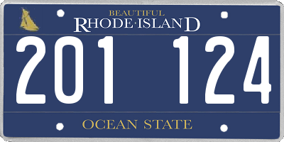 RI license plate 201124