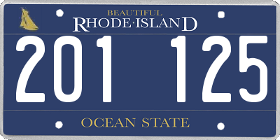RI license plate 201125