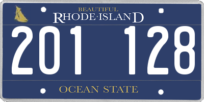 RI license plate 201128