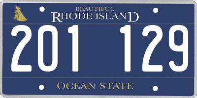 RI license plate 201129
