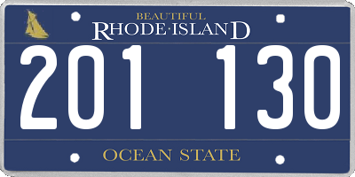 RI license plate 201130