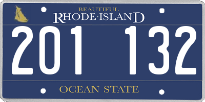 RI license plate 201132