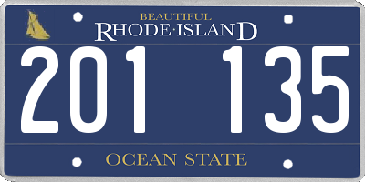 RI license plate 201135