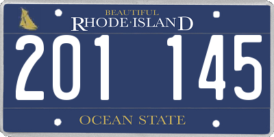 RI license plate 201145