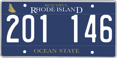 RI license plate 201146