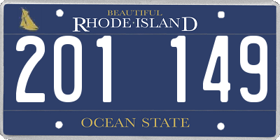 RI license plate 201149