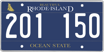 RI license plate 201150