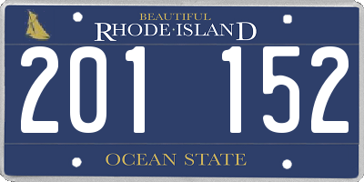 RI license plate 201152