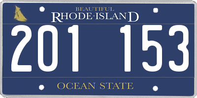 RI license plate 201153