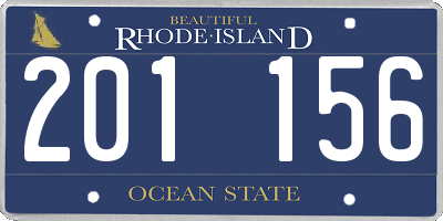RI license plate 201156