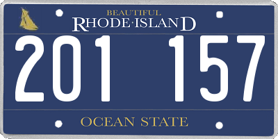RI license plate 201157