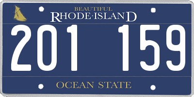 RI license plate 201159